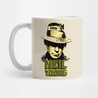 Neil Young - Engraving Style Mug